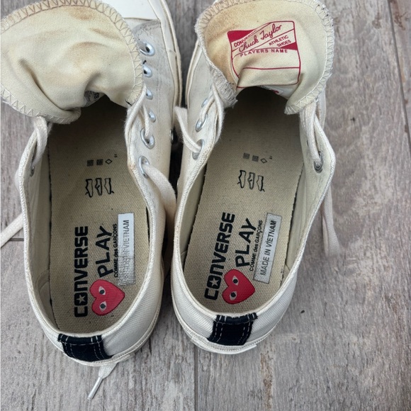 Comme de Garçon PLAY x Converse Unisex Chuck Taylor Lace Up Sneakers - Picture 7 of 12